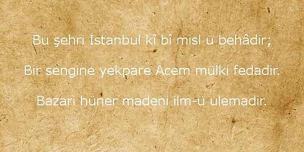 13) Bunu bilemeyecek :)))) Aşağıdaki dizeler hangi Osmanlı şairine aittir?