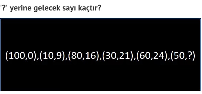 TÜBİTAK'ın Düzenlediği Zeka Oyunları Yarışması Sorusuna Senin Cevabın Ne Olurdu?