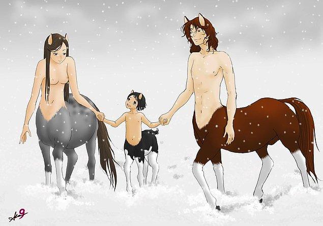 1. Problems start for a centaur even when it's a baby. While they were not even able keep their human-neck upright, their horse parts start walking within an hour after birth.