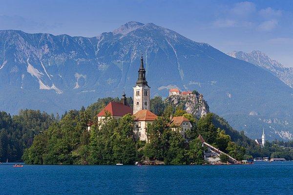 11. Assumption Kilisesi; Bled Gölü, Slovenya