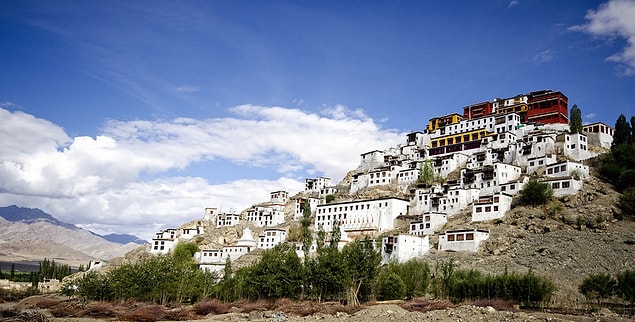 14. Thikse Manastırı; Ladakh, Hindistan