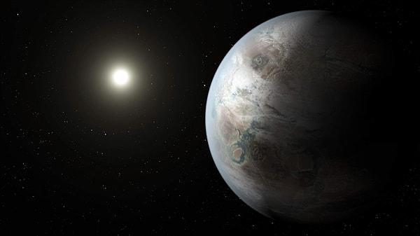 Kepler-452b yaklaşık olarak Dünya'nın 1,6 katı büyüklüğünde.