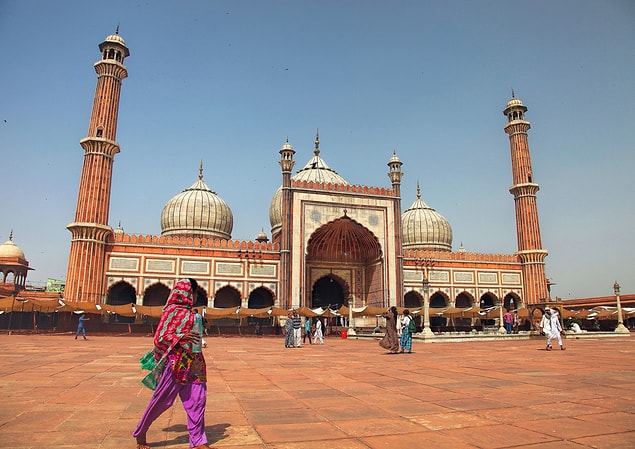 18. Jama Camii; Delhi, Hindistan