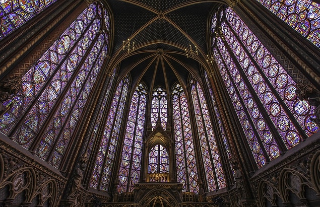 29. Sainte Şapeli; Paris, Fransa