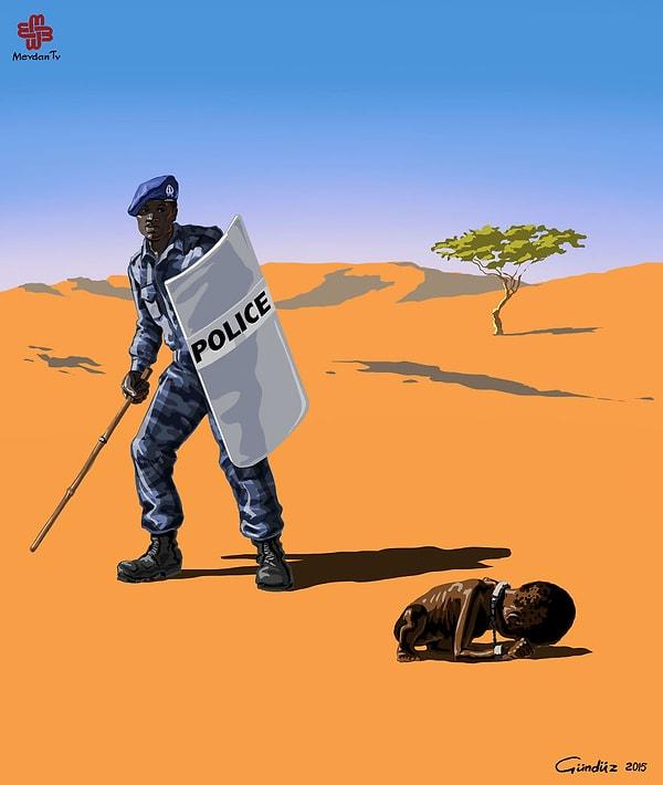 10. Sudan'da Polis