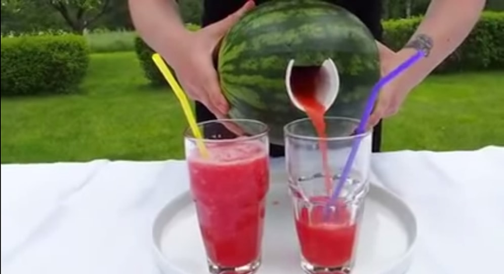 4 Basit Adımla Karpuz Suyu Yapmak