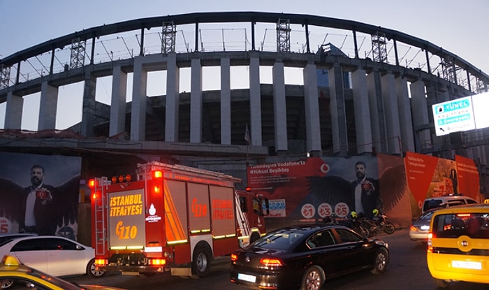 Vodafone Arena İnşaatında Kaza: 2 Yaralı