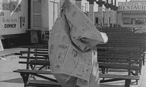 Le 1 n’a rien inventé. Buster Keaton dans The High Sign (1921).