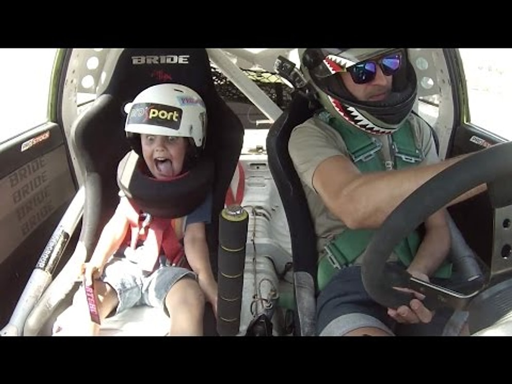 Test Pilotunun 5 Yaşındaki Oğlunun Sürüş Sırasındaki Korku Dolu Anları