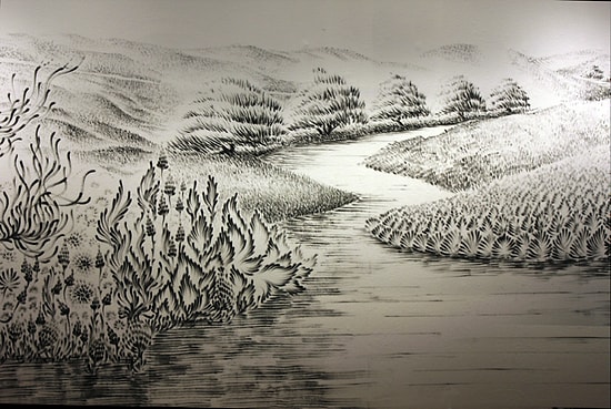 Sadece Parmaklarının Ucuna Sürdüğü Boyayla Resimler Yapan Sanatçıdan 19 Eser