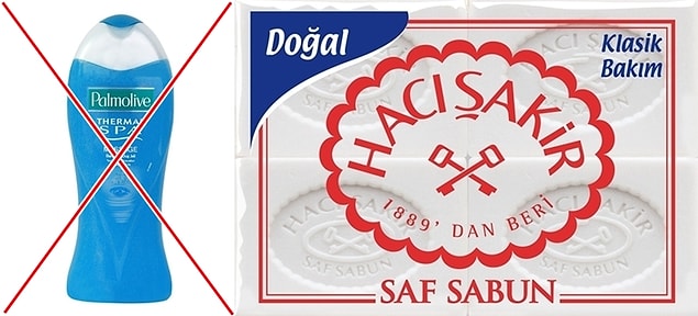 2. Duş jeliyle yıkanınca iyi temizlenemiyormuş gibi hissetmek.