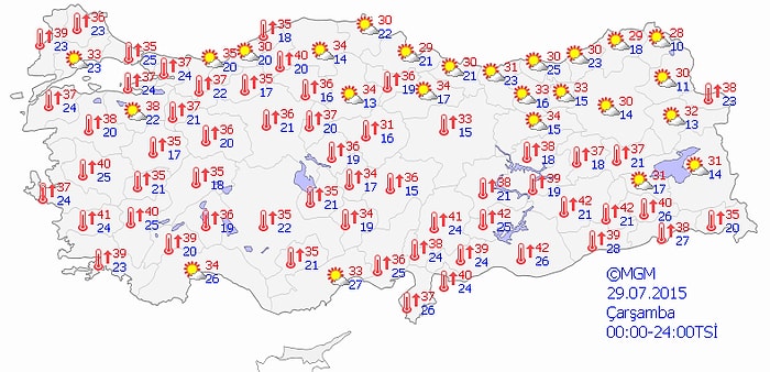 Meteoroloji'nin 'Yüksek Sıcaklık' Uyarısı Devam Ediyor