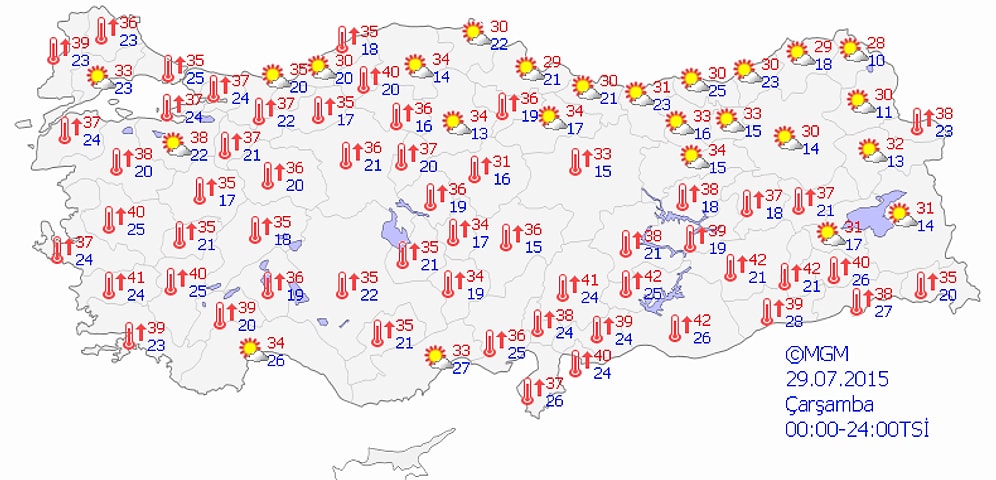 Meteoroloji'nin 'Yüksek Sıcaklık' Uyarısı Devam Ediyor