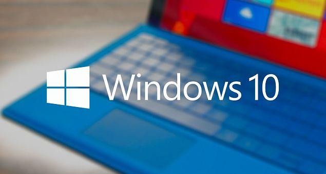 10. Windows 10 Resmen Yayında