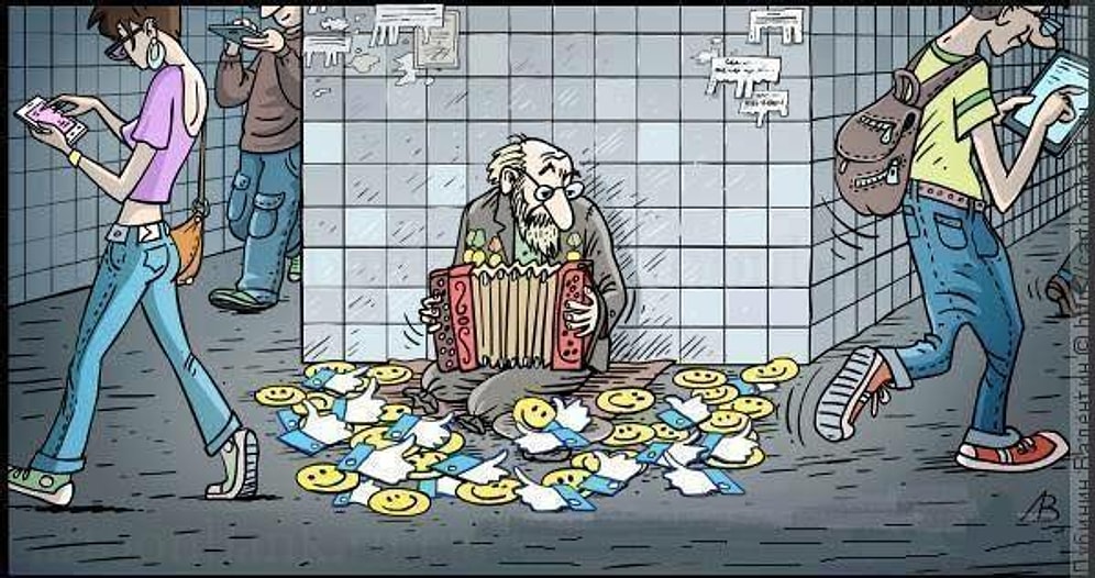 Günümüz İnsanının Yaşam Biçimini Sert Bir Şekilde Eleştiren 20 İllüstrasyon