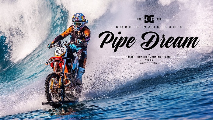 Ölüme Meydan Okuyan Robbie Maddison'ın Motorunu Sörf Tahtası Olarak Kullanması