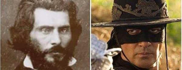 7. Zorro'nun reel hayattaki karşılığı Meksikalı Robin Hood olarak da bilinen Joaquin Murrieta.