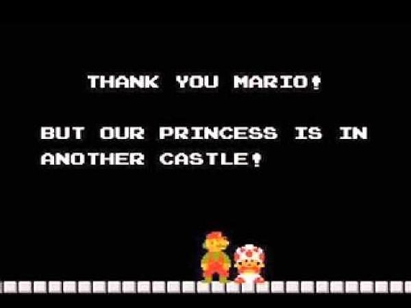 12. Yine Mario'da biz prensesi kurtarmayı beklerken ortaya çıkan mantar çorbası.