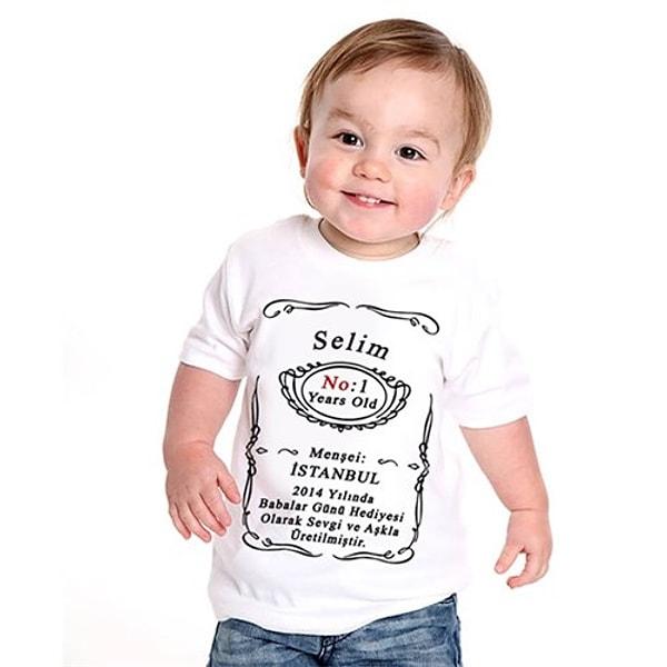 12. Peki ya minik yavrunuz doğduktan sonra onun da eğlenceli tişörtleri olmasın mı?