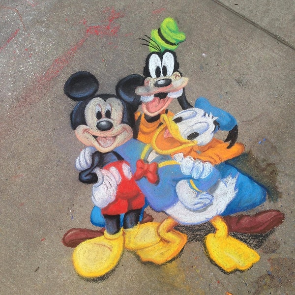 9. Mickey Mouse, Goofy, Donald Duck