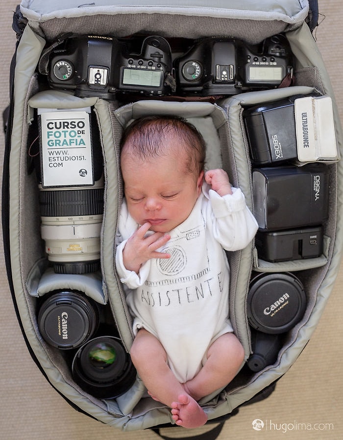 Bebeklerinin Fotoğraflarını Kamera Çantası İçinde Uyurken Çeken Fotoğrafçılardan 15 Kare