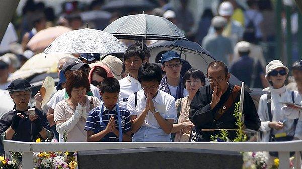 10. 140 Bin Kişiyi Öldüren Hiroşima Saldırısının 70. Yıldönümü Törenlerle Anıldı