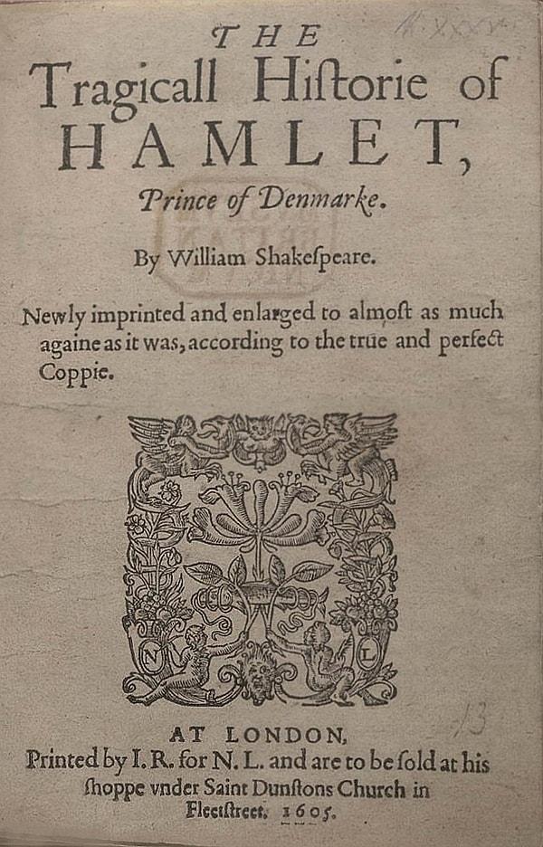 1. "Hamlet", William Shakespeare.