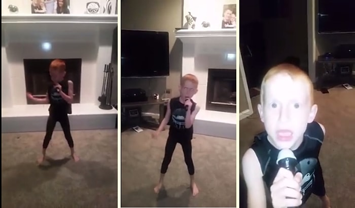 Kendinden Geçerek 'Shake It Off' Şarkısına Eşlik Eden Çocuk