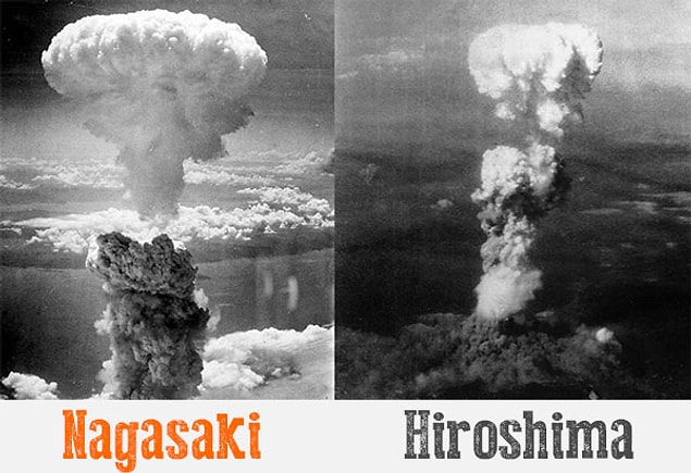 1. Hiroşima ve Nagasaki artık radyoaktif değil çünkü bombalar yere değmeden havada patlamıştı.