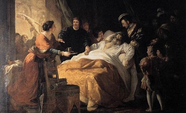 17. Da Vinci 2 Mayıs 1519'da Cloux Şatosu'nda ölür. Ve son sözü:  "Çalışmalarım olması gereken kaliteye erişmediği için tanrıyı ve insanlığı gücendirdim."