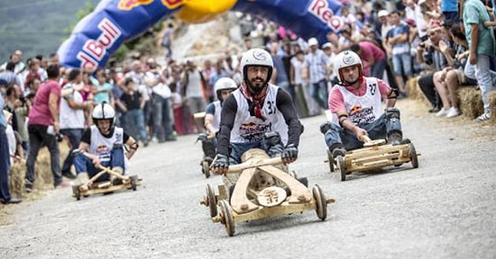 ‘Formulaz’da Tahta Arabalar Yarıştı