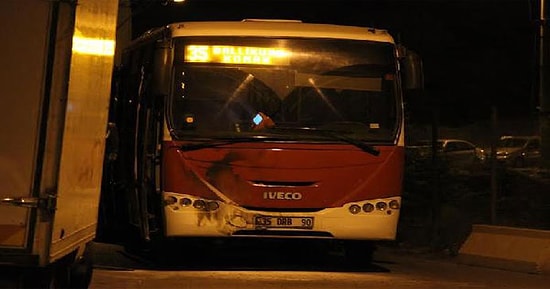 Belediye Otobüsüne Molotof Kokteyli Saldırı