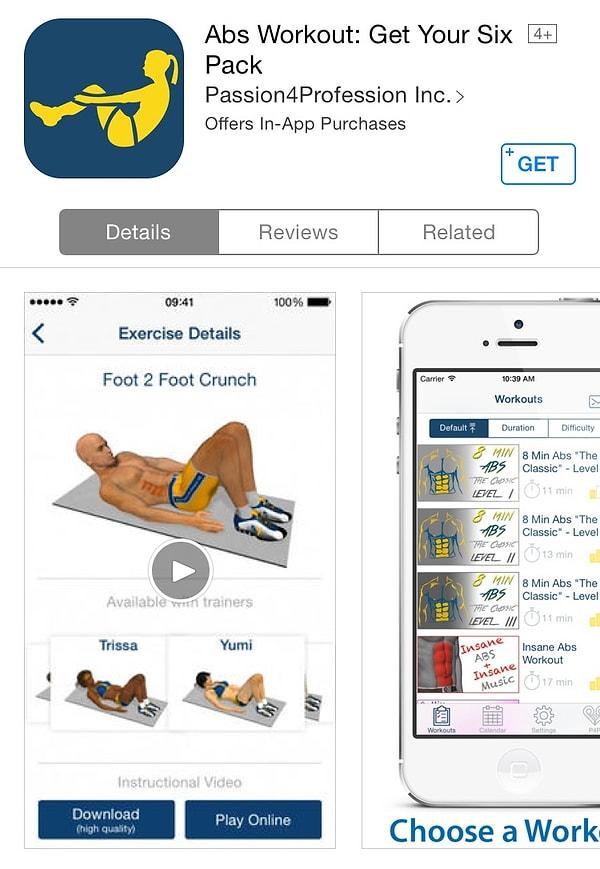 5. Abs Workout (iOS + Android)