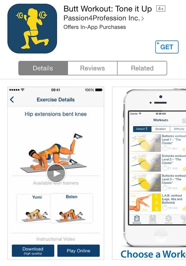 7. Butt Workout (iOS + Android)