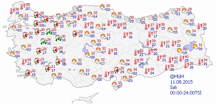 8 İlde Kuvvetli Yağışlara Dikkat!