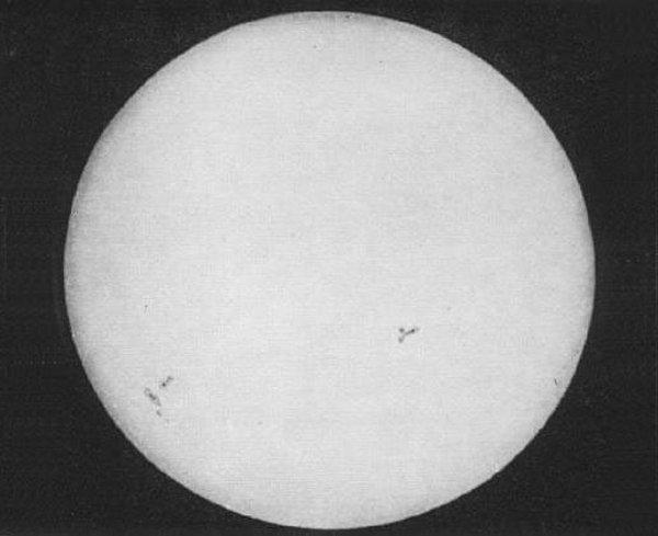 1. Güneş'in ilk fotoğrafı, 2 Nisan 1845