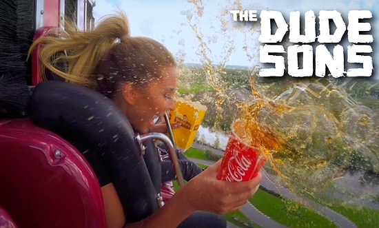 Freefall Makinesinde Düşerken Bir Şeyler Yemeye Çalışmak