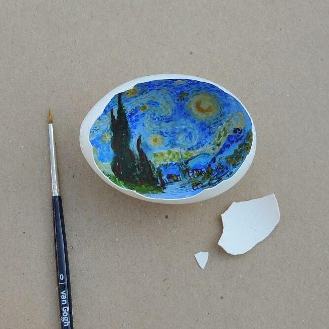 Türk Sanatçının Yumurta İçlerine İncelikle İşleyerek Resmettiği 16 Enfes Çalışma