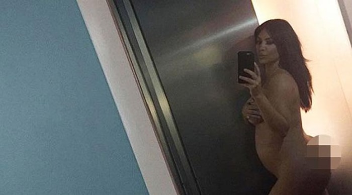 Kim Kardashian'dan Sahte Hamilelik İddialarını Yerle bir Eden "Çıplak" Yanıt!