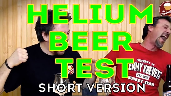 Helyumlu Bira Deneyip Acayip Eğlenen Almanlar