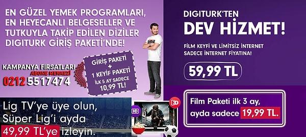 Digiturk Lig Tv Süperlig Şampiyonlar Paketi Hd Kampanyaları