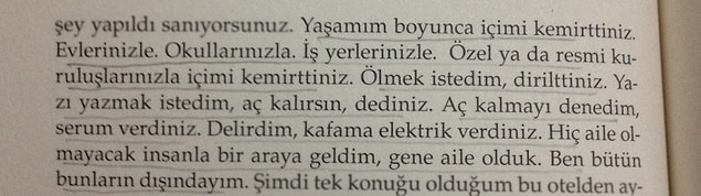 6. ''Ben bütün bunların dışındayım''.