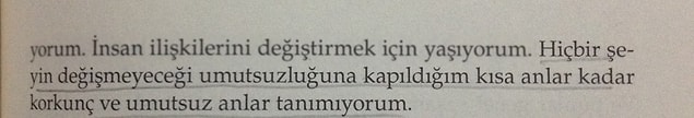 7. Umutsuzluk.