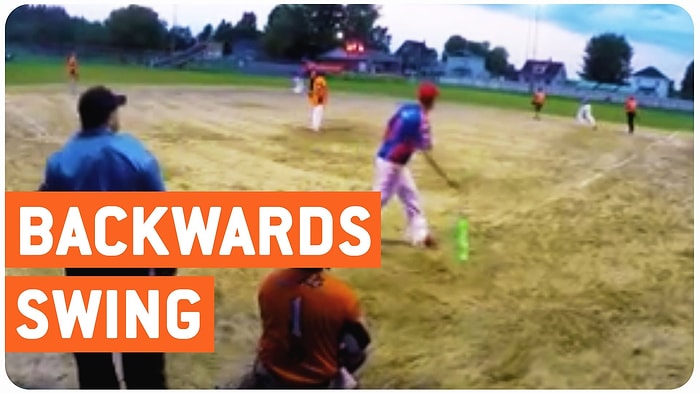 Beyzbol Sahalarında Eşine Pek Rastlanmayan Mükemmel Ters Vuruş Hareketi