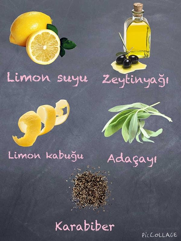 3. Hem tavuğa hem ete mükemmel olan limon ve adaçayı kardeşliği.