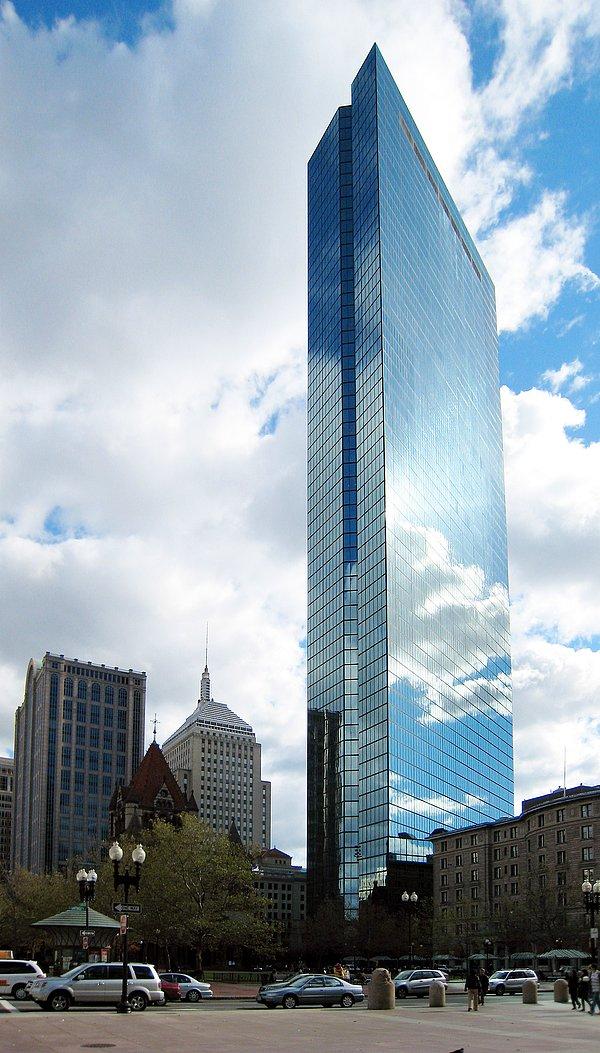 10-) John Hancock Tower, Boston, ABD