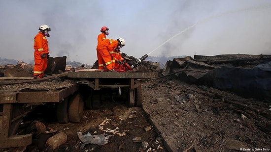 112 Kişinin Öldüğü Tianjin'de Onlarca Kişi Hala Kayıp
