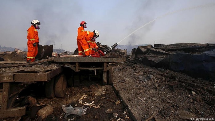 112 Kişinin Öldüğü Tianjin'de Onlarca Kişi Hala Kayıp