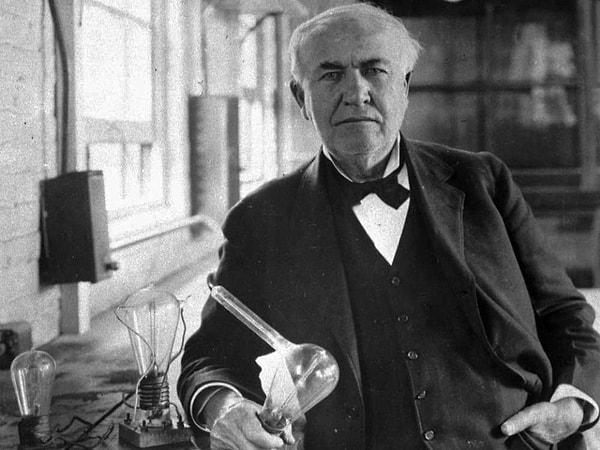 7. Thomas Edison’un son nefesi.