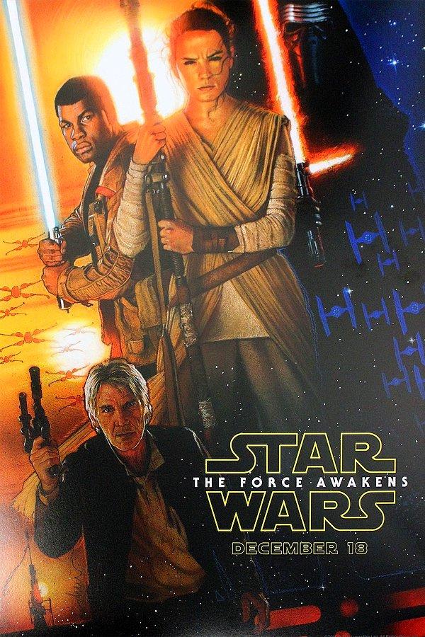 The Force Awakens için orijinal posterlerin tasarımcısından yeni poster